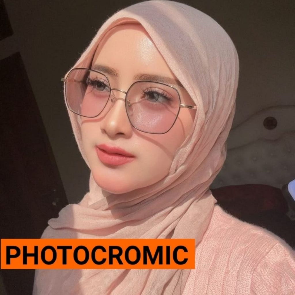 Kacamata Photocromic Antiradiasi Bluecromic gratis Frame Lensa Minus Normal Cylinder 2885