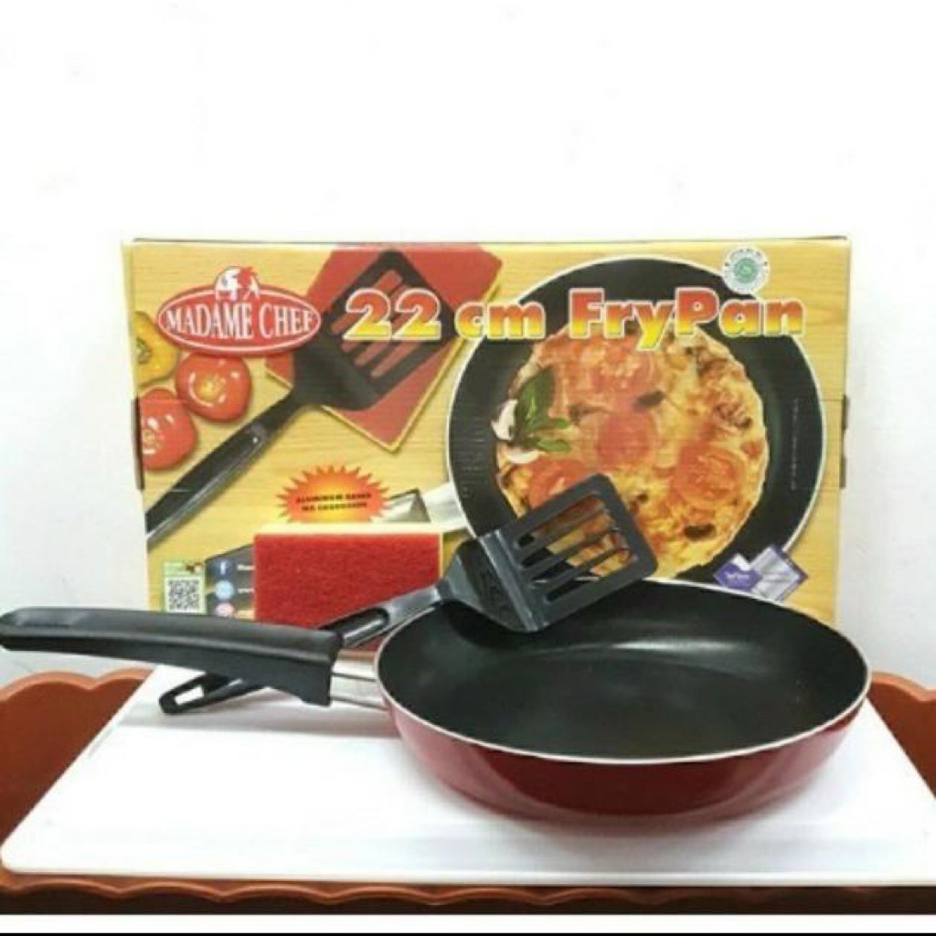 Maxim Madame Chef 22cm Frypan Set Frypan + Spatula + Spons