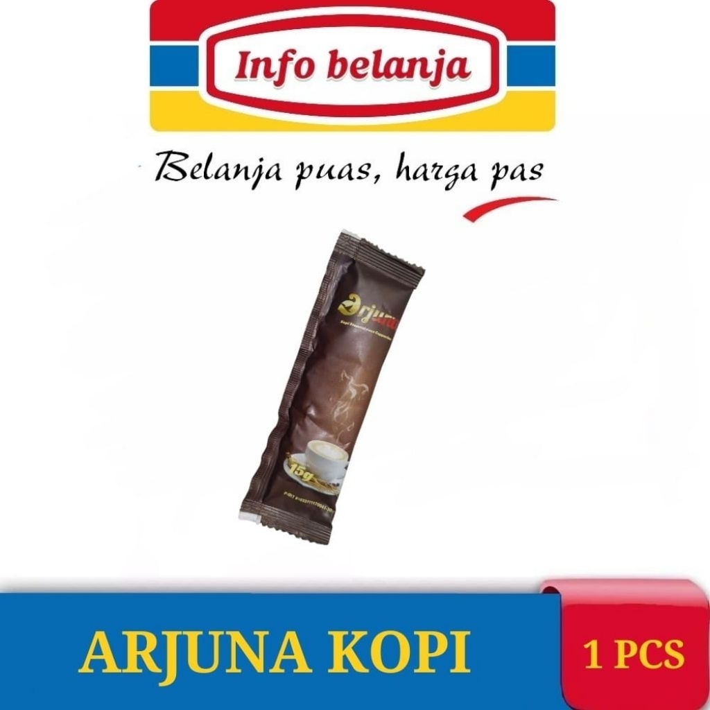 

KOPI ARJUNA GINSENG RASA CAPUCINO ECERAN 1 SACHET ARJUNA KOPI INSTAN PENGUAT STAMINA PRIA SUDAH HALAL BPOM