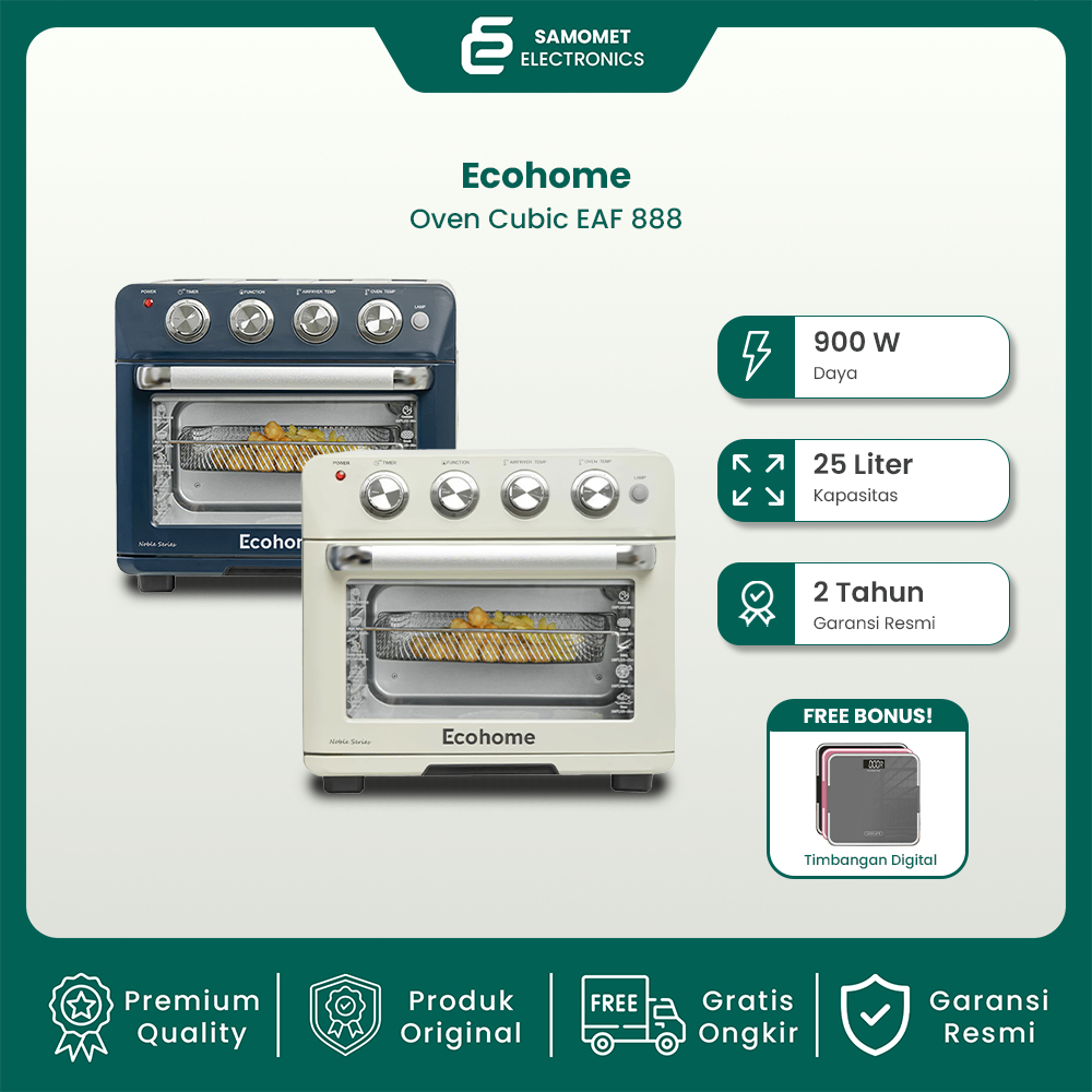 ECOHOME 10 in 1 Cubic Air Fryer EAF-888 High Capacity Air Fryer & Oven | Oven Ecohome Cubic 10 In 1 