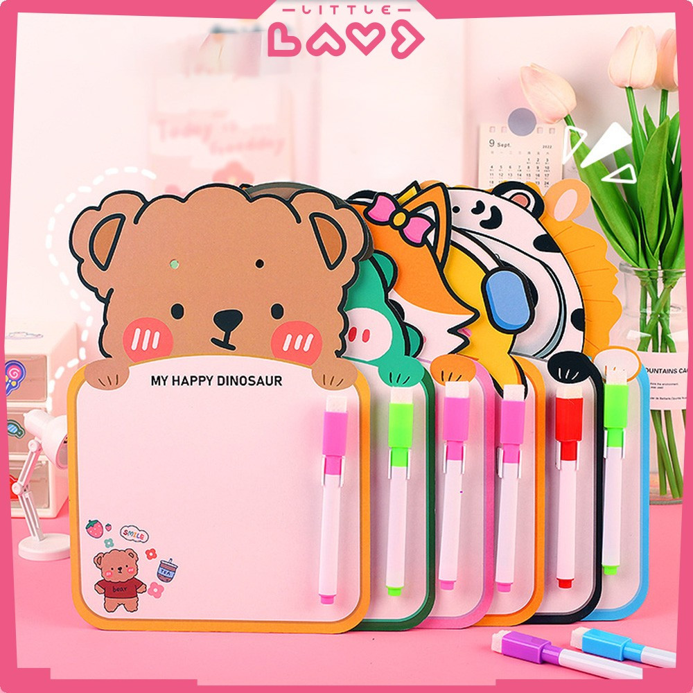

Mini Board Toy Free Spidol Bisa Dihapus dengan Tali Gantung / Papan Tulis Mini Anak Karakter Lucu / Mainan Edukasi Anak Little Lovee M353