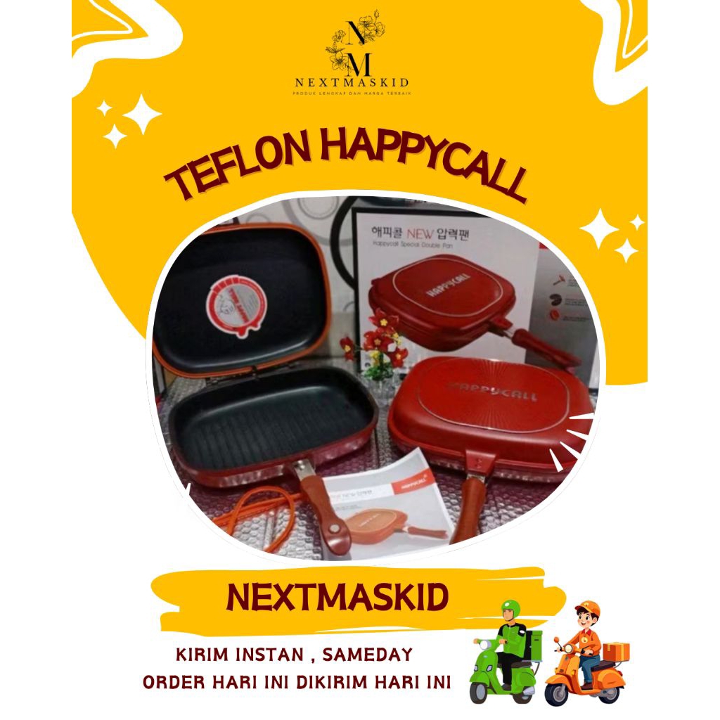 HAPPY CALL JUMBO / DOUBLE PAN HAPPY CALL / TEFLON BOLAK BALIK
