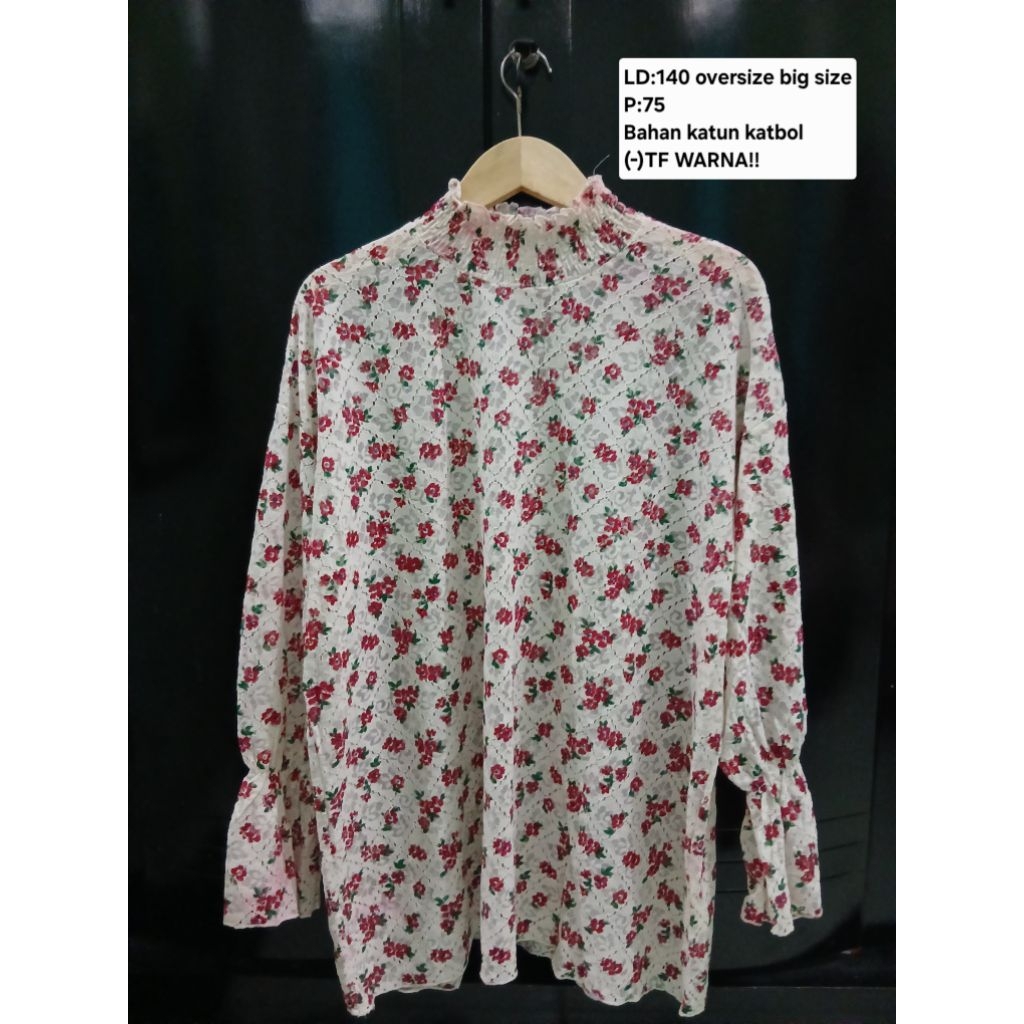 (COD)ADA MINUS TF WARNA BANYAK Atasan blouse dress tunik katbol lengan balon terompet wanita warna p