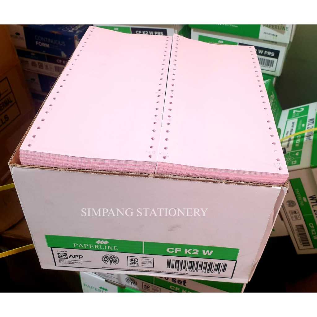

Paperline Continous Form Wartel / Nota Kasir CF 2Ply 4,75 x 11 / box