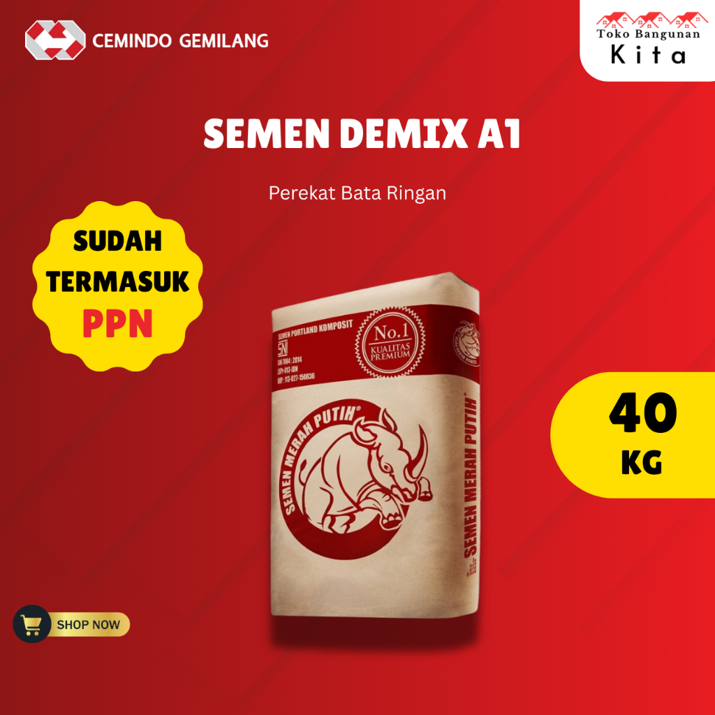 Semen Merah Putih - 1 DO (200 ZAK) - Tanpa Bongkar