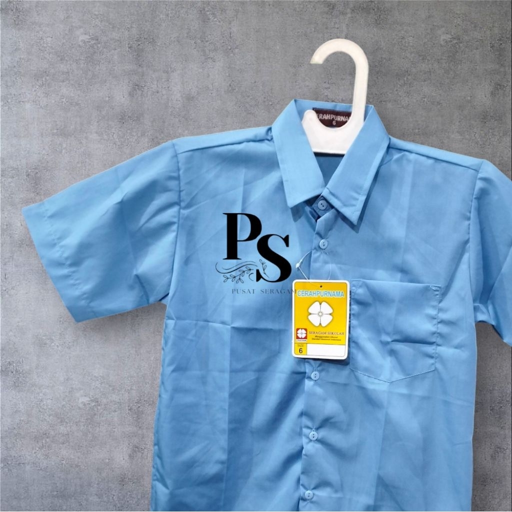 HEM BIRU LAUT KEMEJA BIRU LAUT KEMEJA BIRU MUDA LENGAN PENDEK KEMEJA SEKOLAH BIRU MUDA KEMEJA BIRU T