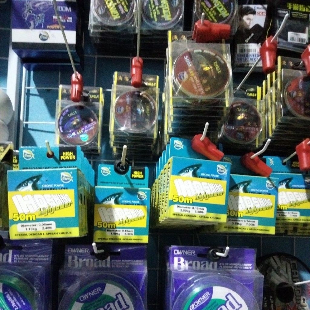 SENAR ORCA HOSHINO 0.06 SAMPAI 0.20 PANJANG 50 METER SENAR KUAT ULET