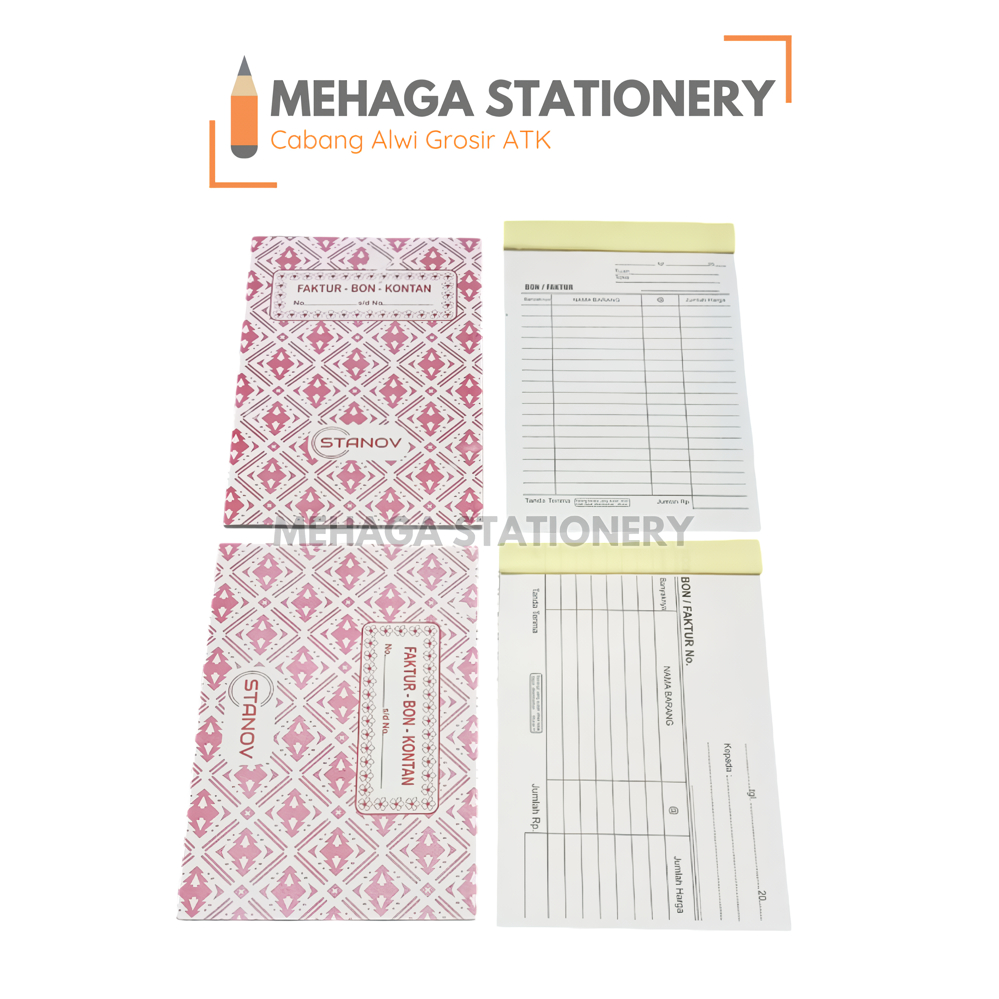 

Bon Faktur 3 Rangkap Stanov Potrait ( Tegak ) & Landscape ( Tidur ) | 1 Pack