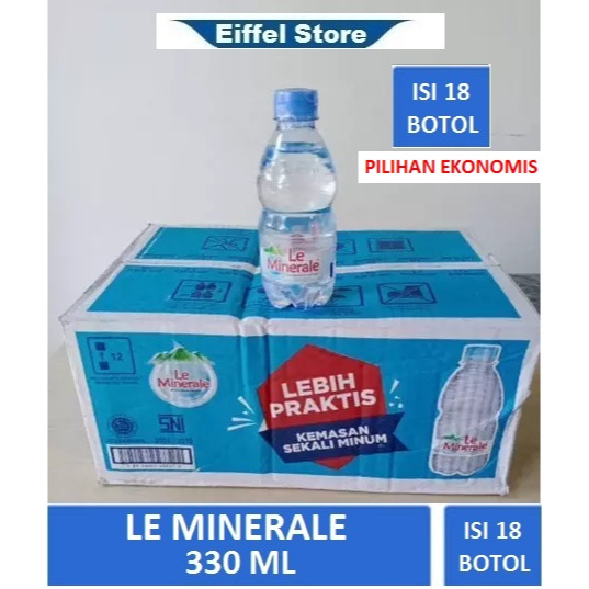 

Air Mineral Le Minerale 330 ml isi 18 Botol Per Dus | Le Minerale Mini 330 ml isi 18 Botol (Le Minerale Murah)