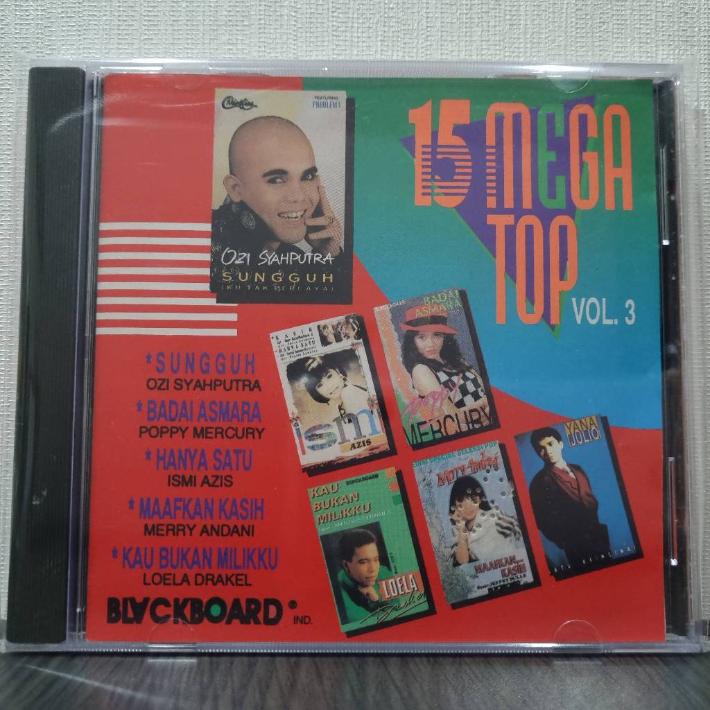 CD 15 Mega Top Vol. 3 (Ozi Syahputra, Poppy Mecury, Merry Andani, Yana Julio)