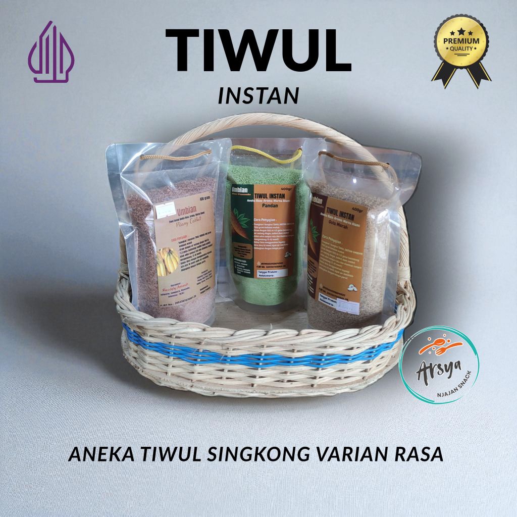 

Tiwul instan PREMIUM aneka rasa /400gr