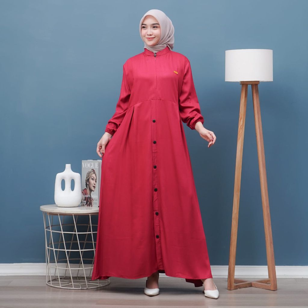gamis elvira merah