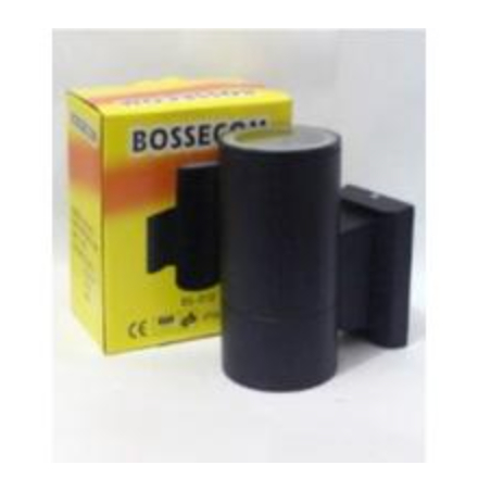 LAMPU DINDING OUTDOR /INDOOR SATU ARAH BOSSECOM BE-010 HITAM IP65