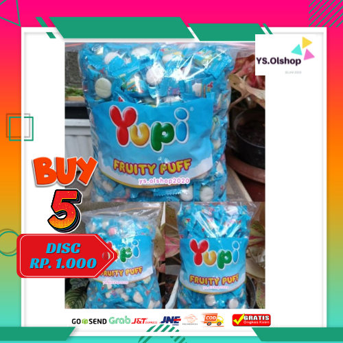 New Yupi Fruity Puff Bulk rasa Buah Reseller Kiloan /YS.OLSHOP2020