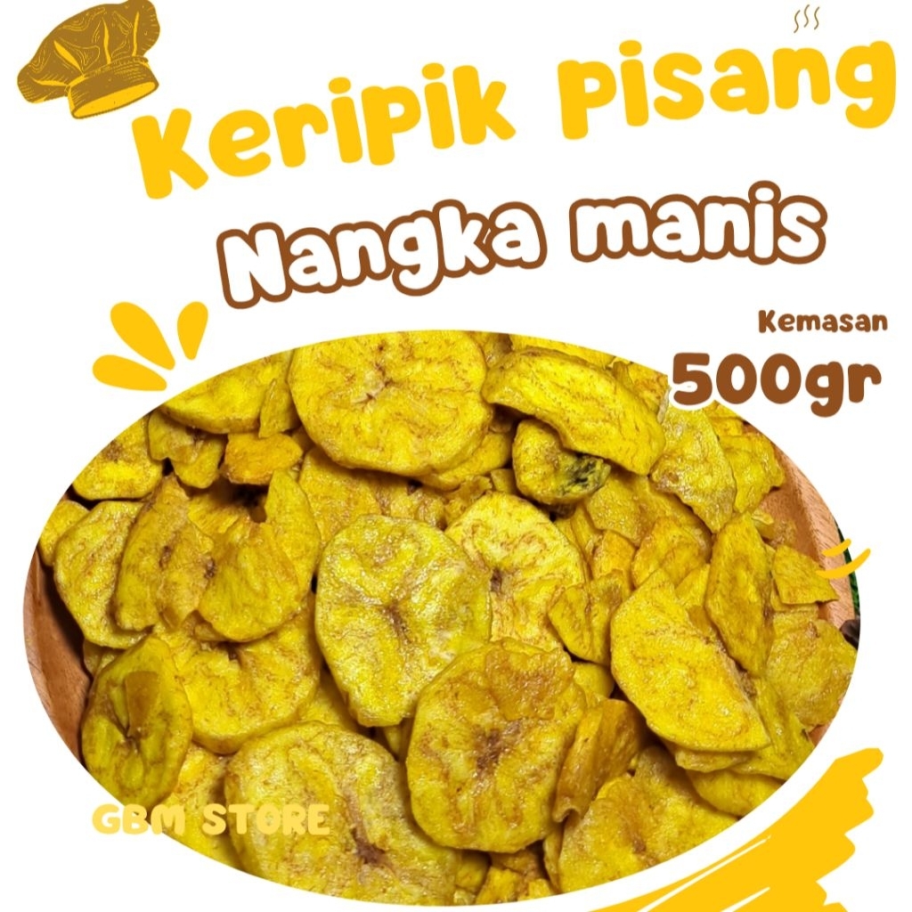 

500 Gram Keripik Pisang Manis Aroma Nangka Bulat