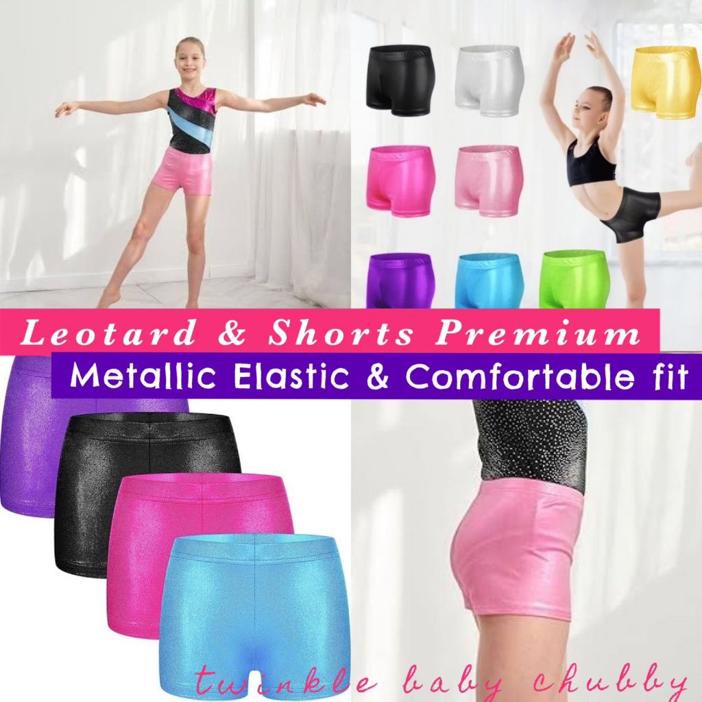 Celana set Gymnastic Leotard Baju Gymnastics Senam Dance Anak Balet Ballet Renang Senam Artistik Gym