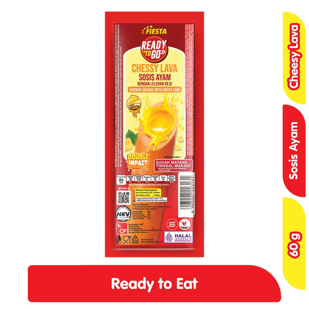 

Fiesta Ready to Go Sosis Ayam Cheesy Lava 60 g