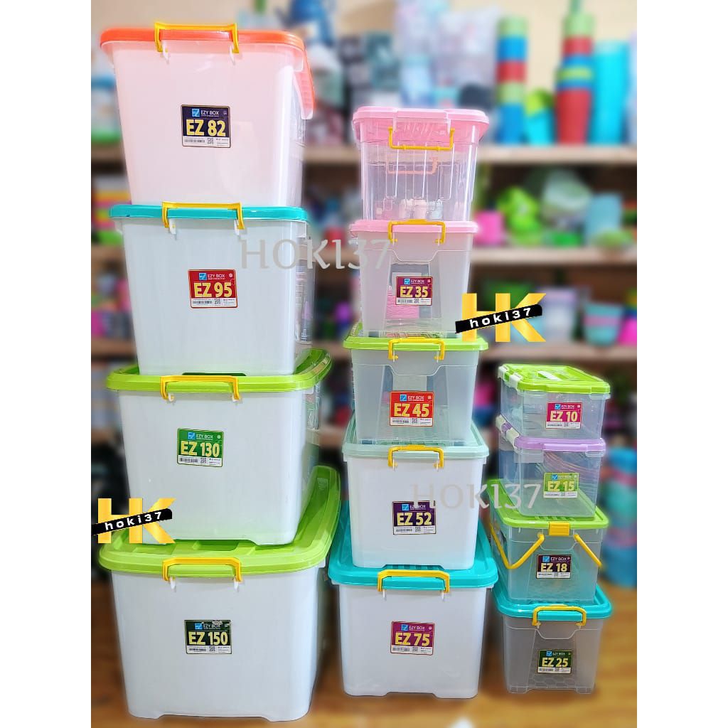 BOX EZZY / BOX CONTAINER + RODA UKURAN 35-150 / BOX BESAR SERBAGUNA