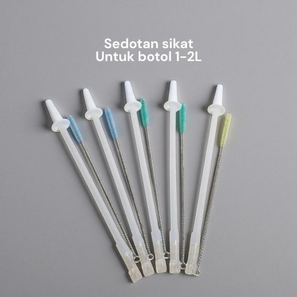 Sedotan sikat untuk botol 1-2 liter dan 3 liter original import | Sedotan Bortol minum tumbler