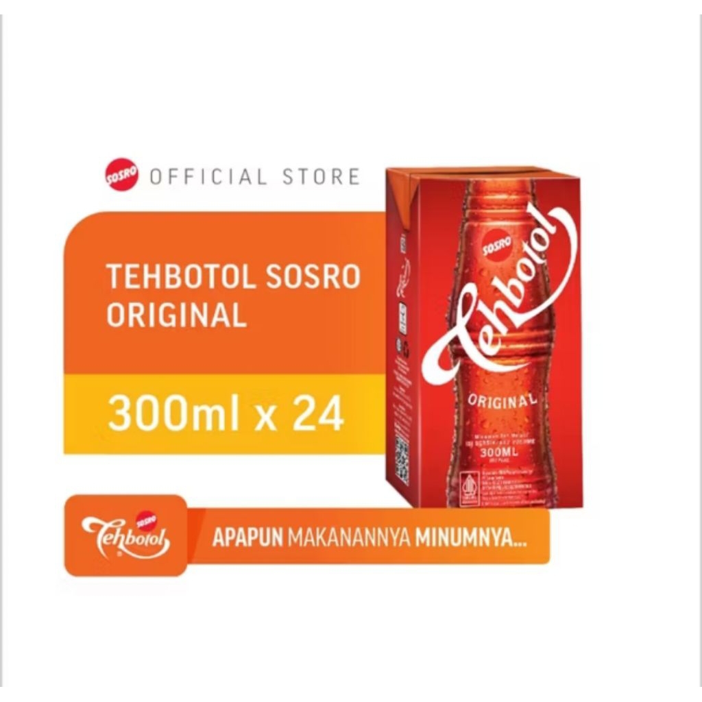 

Teh Botol Sosro Kotak 24 x 300 ml