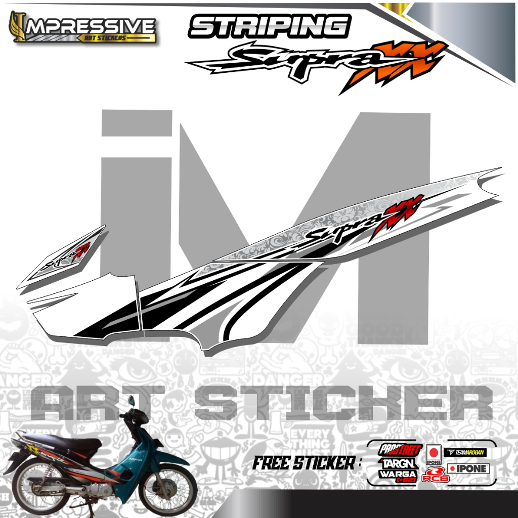 018. STICKER STRIPING SUPRA XX - STRIPING SUPRA XX MOTIF 04