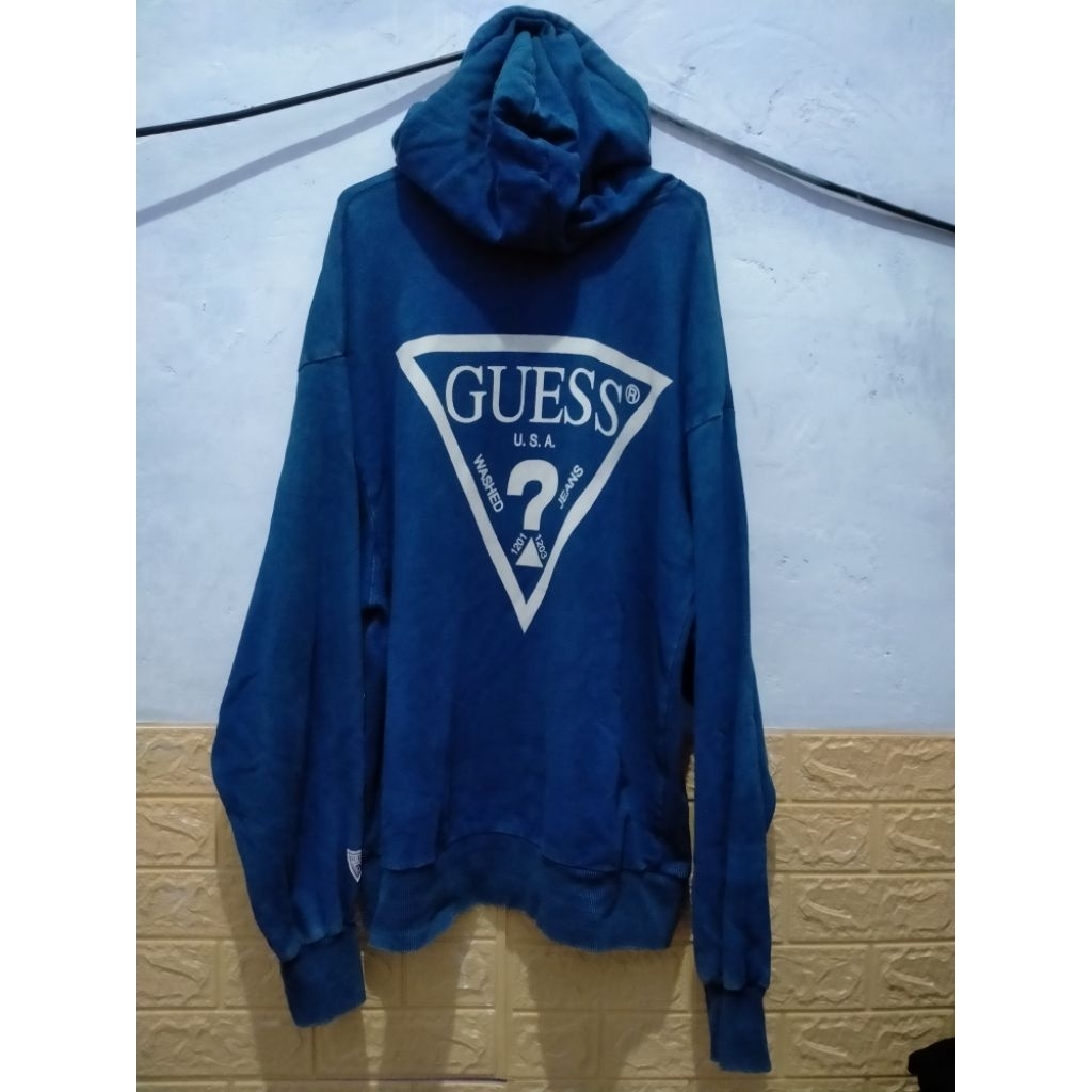 Hoodie Guess Original Blue