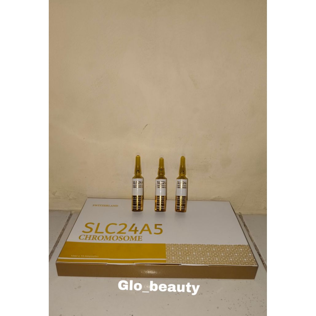 ecer chromosome gold terbaik ori 100% whitening slc24A5 gold 10ml