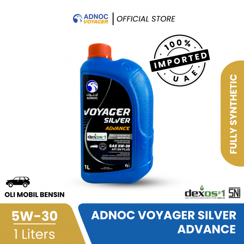 Oli Adnoc Voyager Silver Advance 5W-30 Fully Synthetic Kemasan 1 Liter - Oli Adnoc Sidoarjo