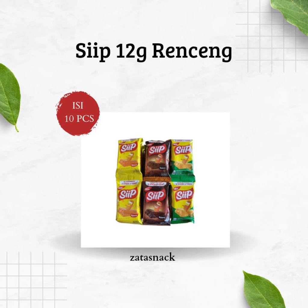 

Siip 12g renteng isi 10pcs