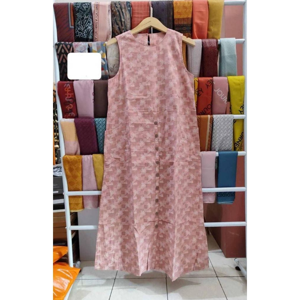 Pink Dress Overall - TRISET, Pakaian Wanita