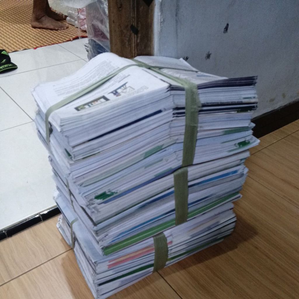 5kg koran baru buku paket lebar