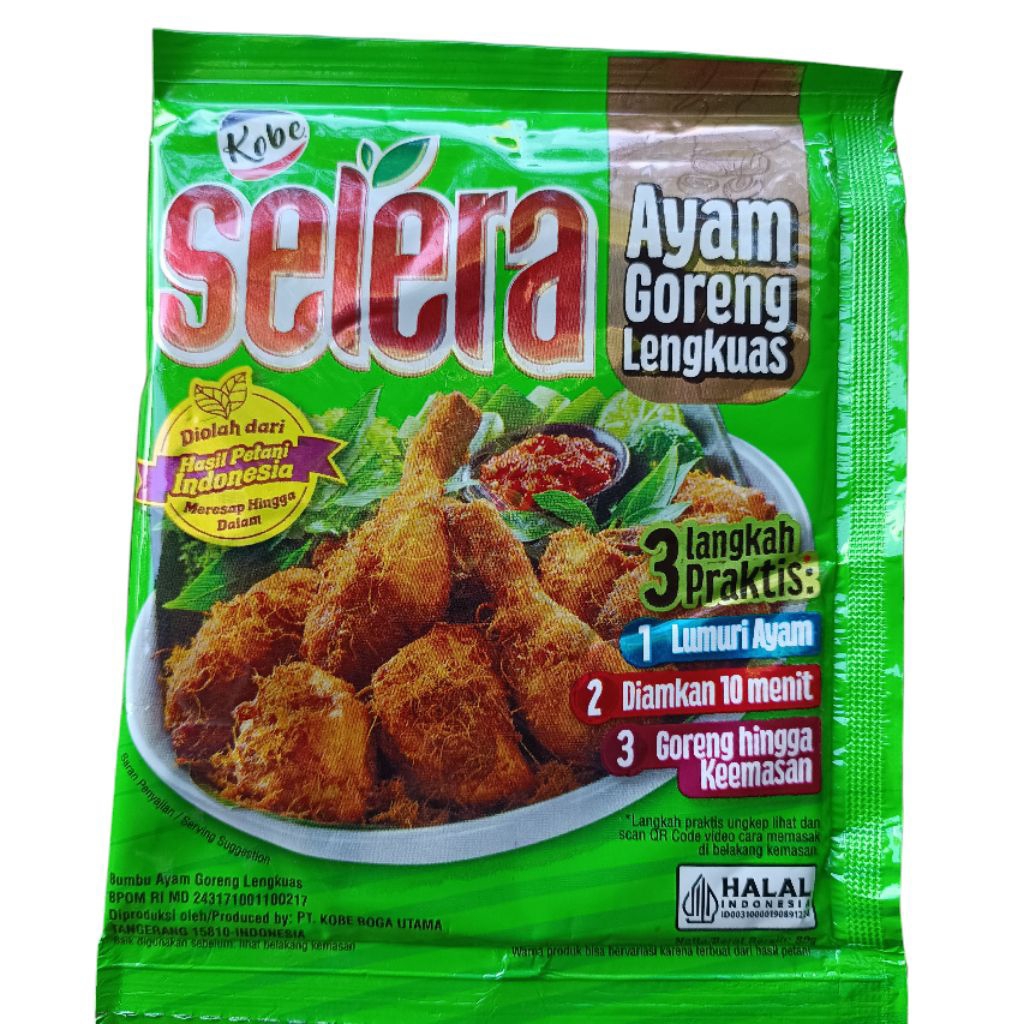 

Bumbu Ayam Goreng Lengkuas Selera Kobe Laos Marinasi 80gr Lumur