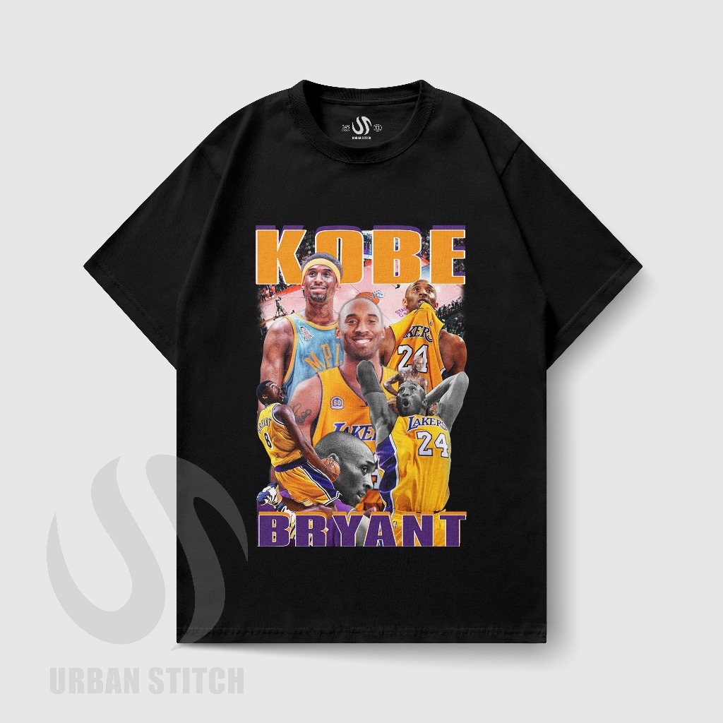 Kaos Oversize Kobe Bryant Lakers Vintage  Kaos Oversize NBA Legend Kobe Bryant 24