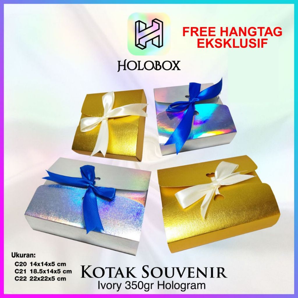 

Kotak Kado / Box Souvenir / Dus Hadiah Hologram / C21