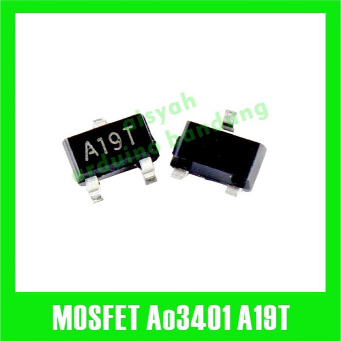 MOSFET AO3401 SOT-23 A19T 3401 MOSFETs P Channel SMD