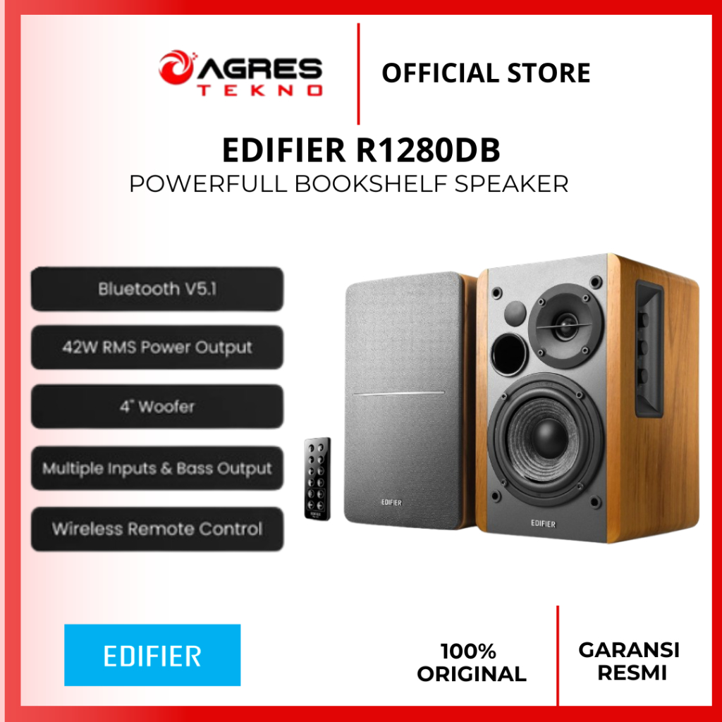 EDIFIER Speaker R1280DB R1280 DB Powered Bluetooth Bookshelf Speakers