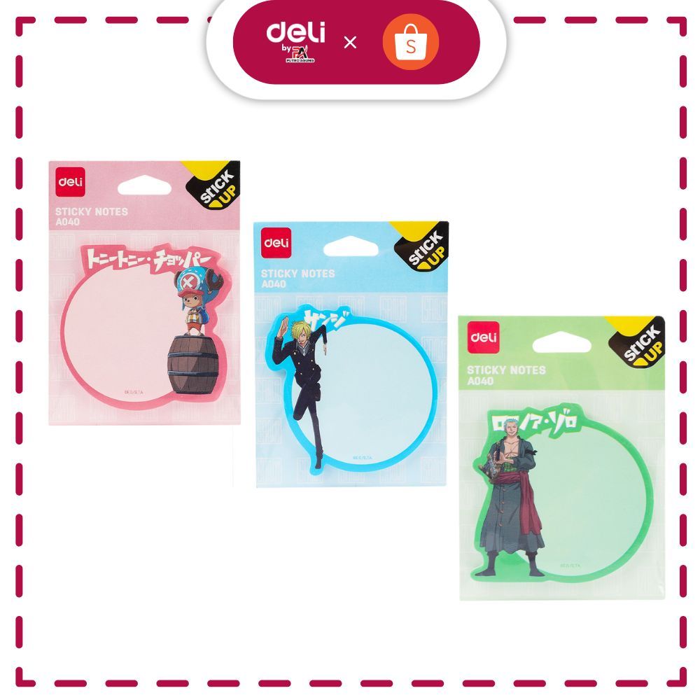 

Deli One Piece Sticky Notes / Memo Pad One Piece 30 Lembar Kertas Tebal EA040