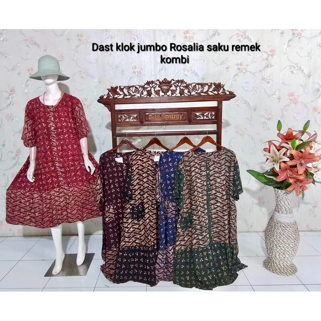 DASTER KLOK JUMBO ROSALIA PENDEK MERK BATIK SAMMY