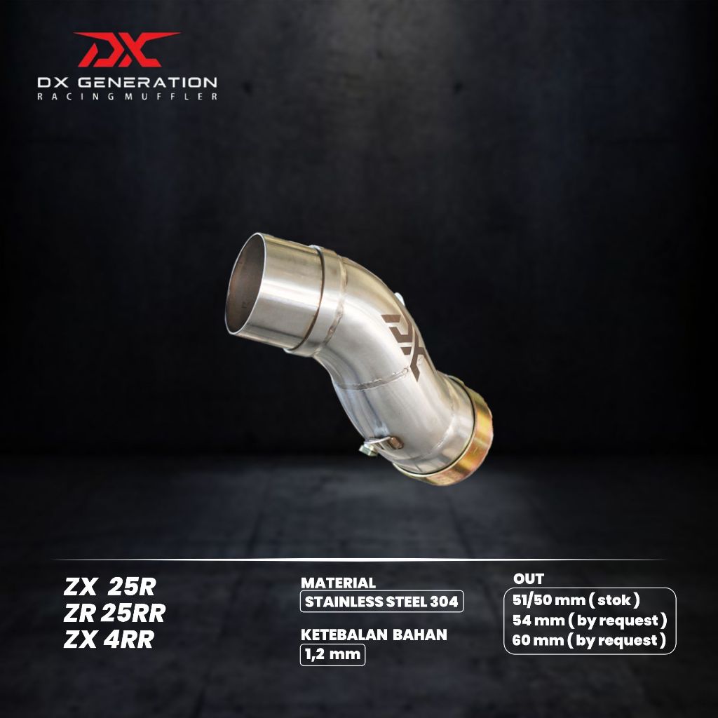 Pipa Slip On ZX25R ZX25RR ZX4R DX Generation Racing