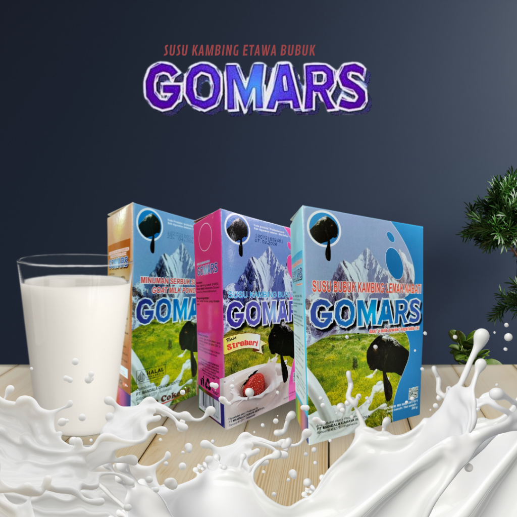Gomars Susu Kambing Tinggi Nutrisi, Cocok untuk Anak & Dewasa/Cocok untuk Diet & Pemulihan