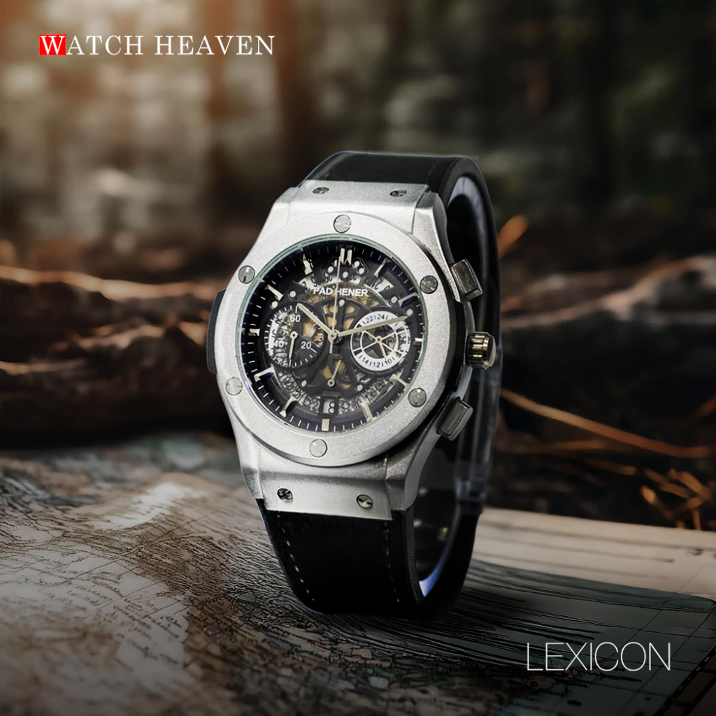 PAD HENER LEXICON Jam Tangan Pria Analog Kulit Strap Kulit Crono Aktif Garansi Free Box Original