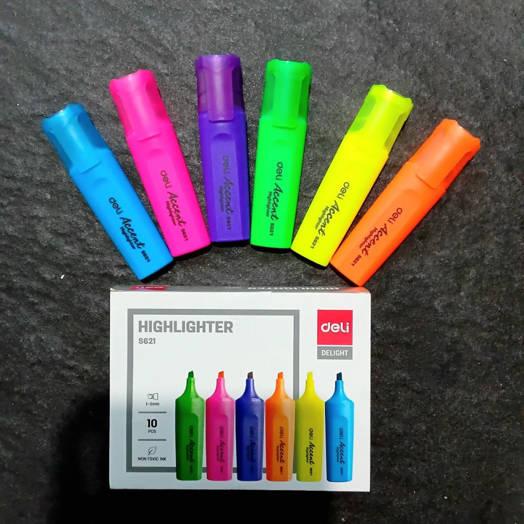 

Stabilo HighLighter DELI ES621 Chisel 1-5mm ( Pcs ) [ Original ]