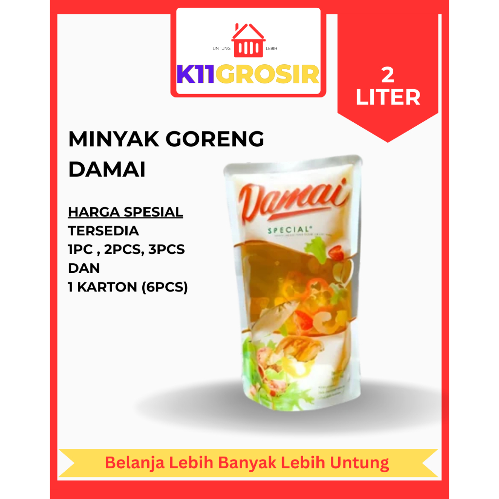 

Minyak Goreng 2 Liter Grosir dan Eceran Merk Damai