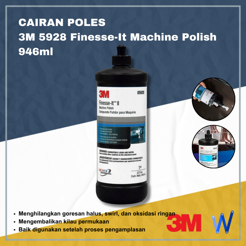 Cairan Poles 3M 5928 Machine Polish 3M 05928