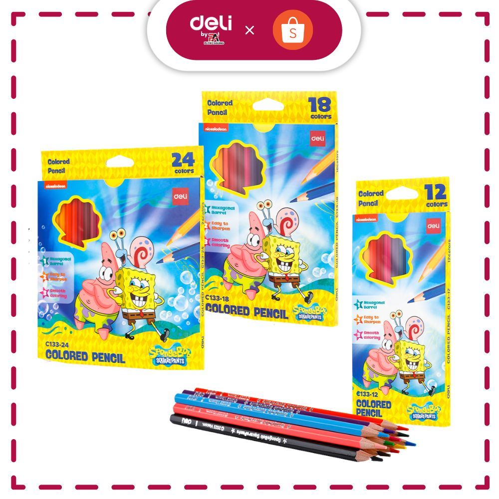 

Deli Pensil Warna / Colored Pencil 12/18/24 Warna Spongebob Special Edition