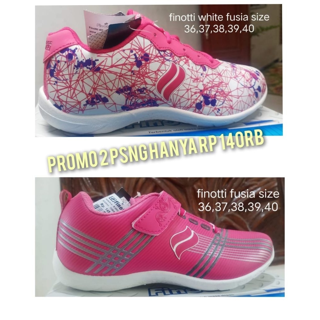 Promo 2 sepatu harga 140.000, sepatu finotti sepatu wanita size 36 s/d 40