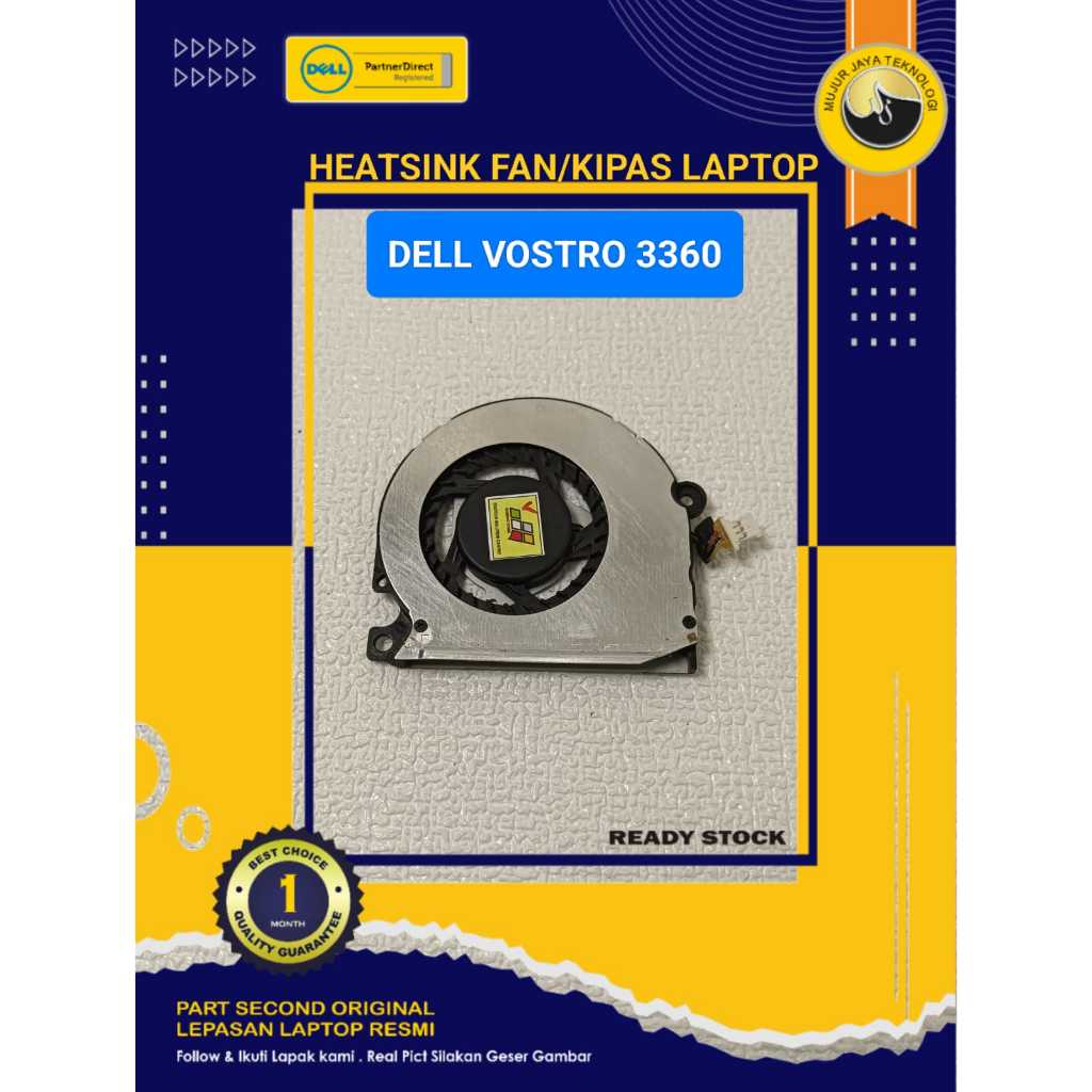 Fan HSF Heatsing GPU  Kipas Laptop Dell Vostro 3360 CN-0JWFF3 4BV07HSWI00 Second Normal Tested