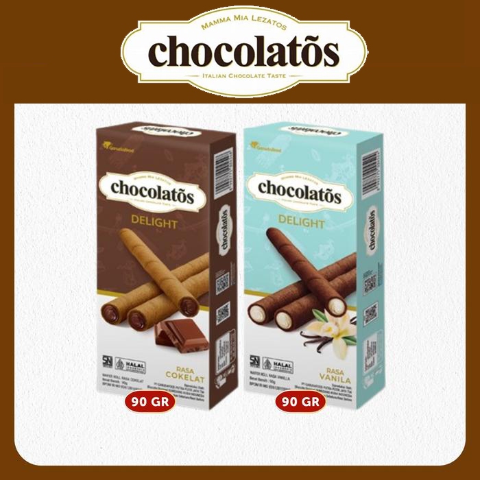 

Chocolatos wafer roll delight 90 gram 90g