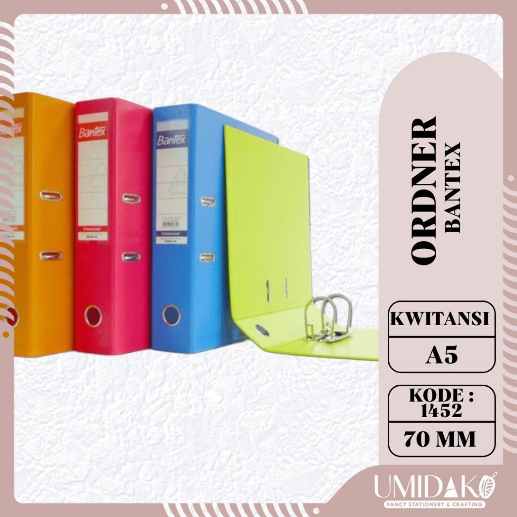[UMIDAKO] ORDNER BANTEX A5 / ORDENER BANTEX KWITANSI 70MM
