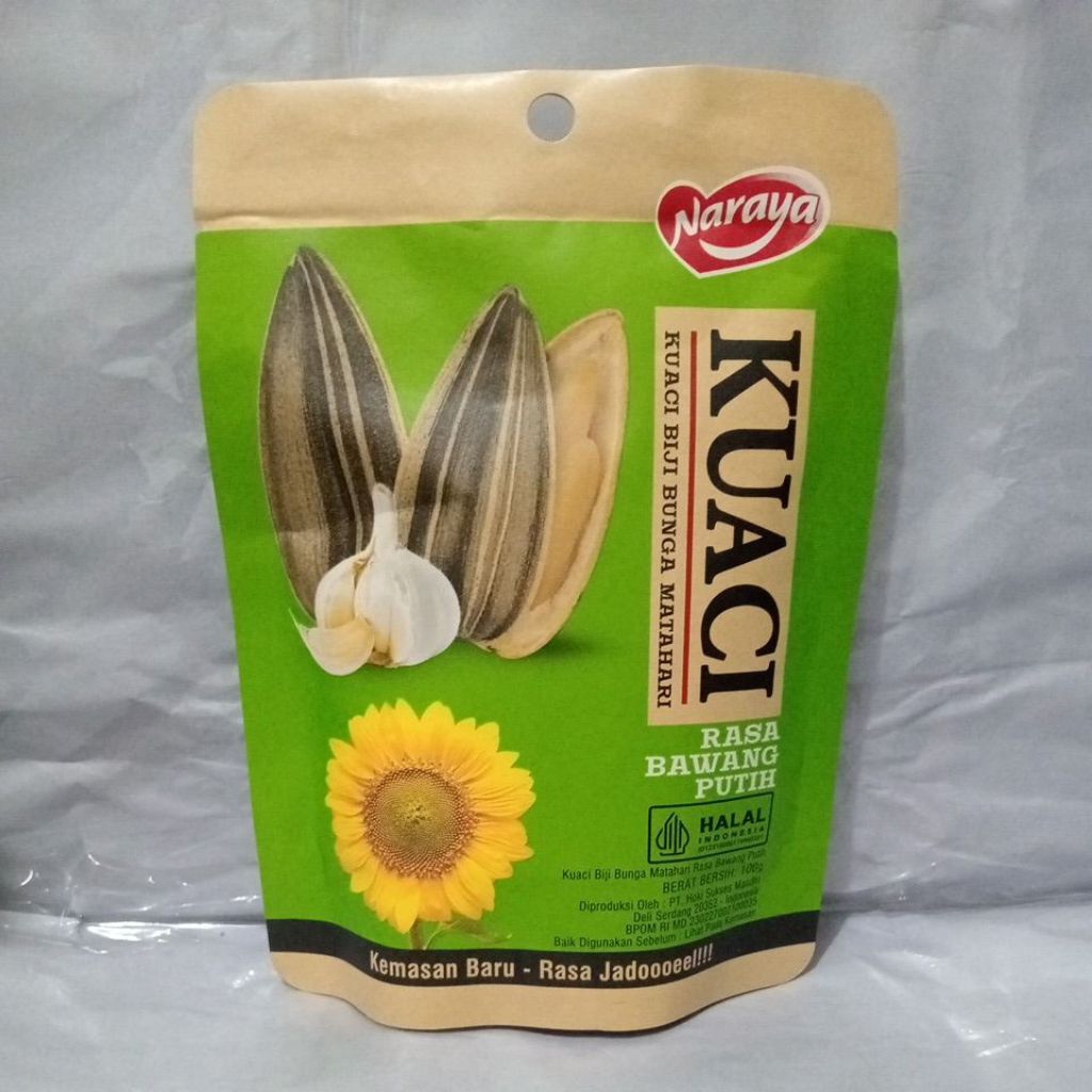 

Naraya Kuaci Rasa Bawang Putih 100g